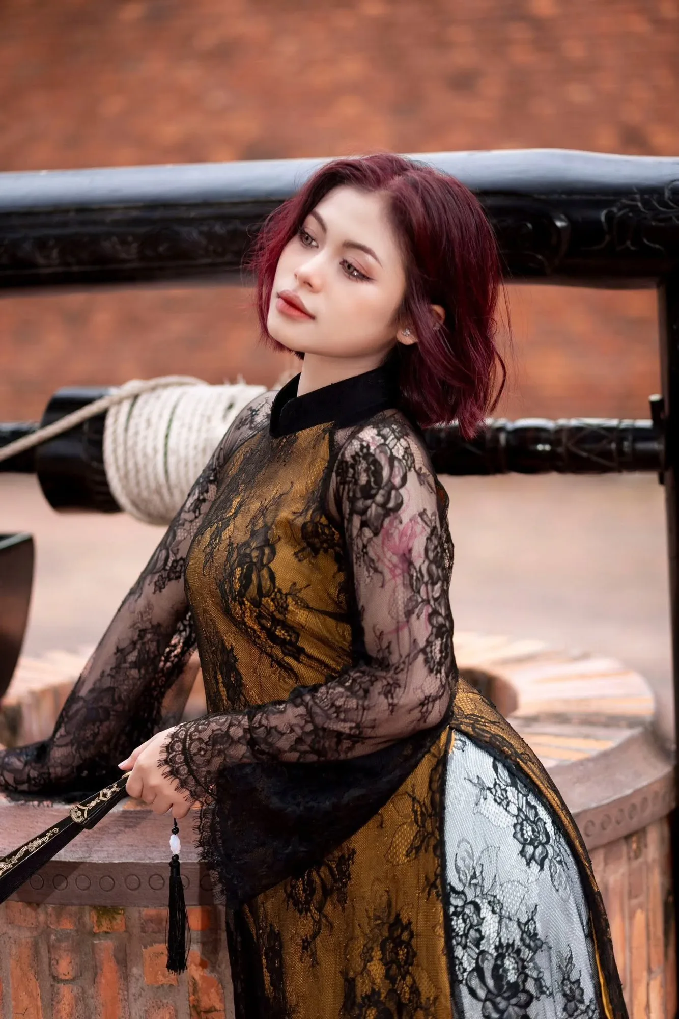 Ao dai ren